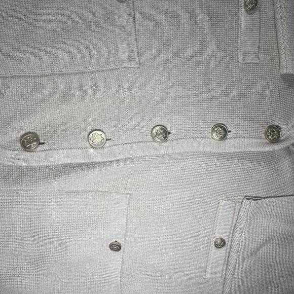 New JCREW Woman’s Size S V-neck Sweater Blazer in Beige BX466 LKH Color - Picture 8 of 8